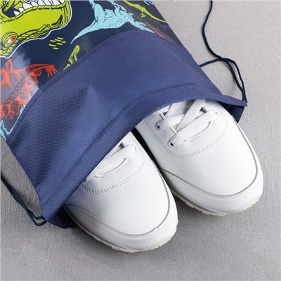 Мешок для обуви «Дино»  полиэстер, размер 30 х 40 см