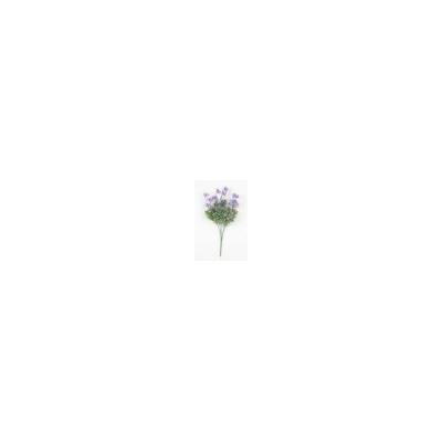 Искусственные цветы, Ветка в букете пластиковая с цветами клевера 5 веток (1010237)