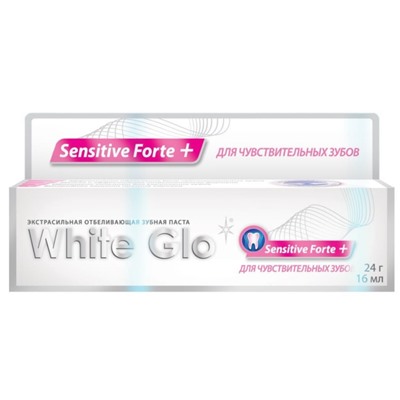 White Glo Зубная паста отбеливающая. для чувствительных зубов. 24 г