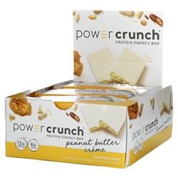 BNRG Power Crunch Protein Energy Bar, Peanut Butter Creme, 12 Bars, 1.4 oz (40 g) Each