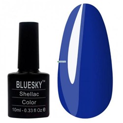 SHELLAC BlueSky 05 яркий васильковый плотный тон.