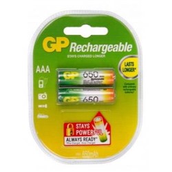 Аккумулятор GP R3 (650 mah) 65AAAHC BL-2 NiMH {Китай}