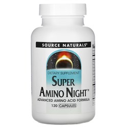 Source Naturals Super Amino Night, 120 Capsules