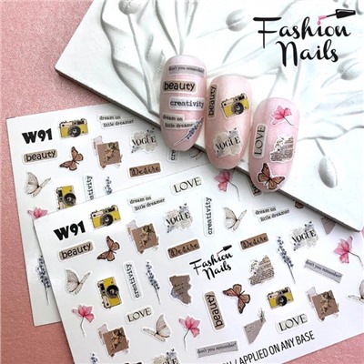 Fashion Nails, Слайдер-дизайн W91