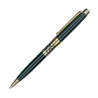 Ручка "Venezia" кож.зам футляр, черный, золото с кружевом AP009B-101098M Manzoni {Китай}