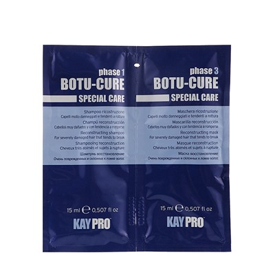 Набор для волос (шампунь 15мл + маска восстанавливающая 15 мл) Botu-Cure