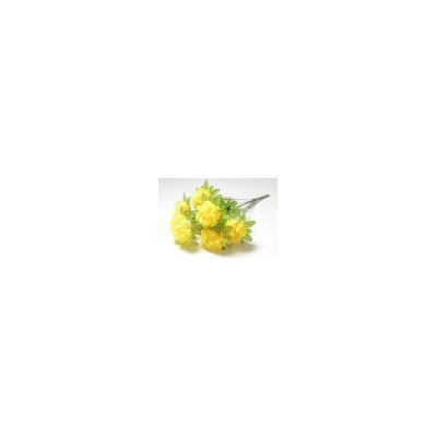 Искусственные цветы, Ветка в букете лотос на листе 7 голов (1010237) микс