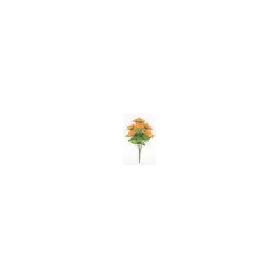 Искусственные цветы, Ветка в букете шафран на листе 6 веток(1010237) микс