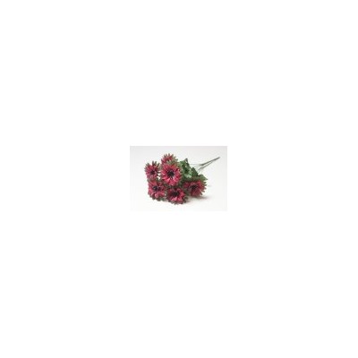 Искусственные цветы, Ветка в букете георгин с листом атласный 7 голов(1010237) микс
