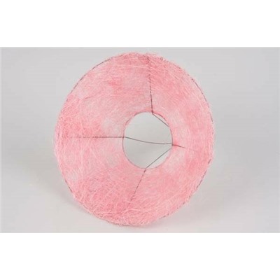 Каркас для букета сизаль гладкий 25 см светло-розовый