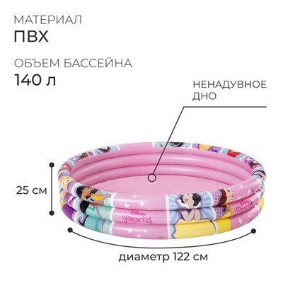 Бассейн надувной Princess, 122 х 25 см, от 2 лет, 91047 Bestway