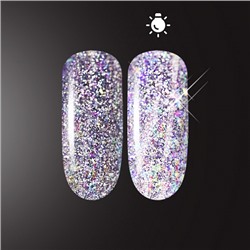 Patrisa Nail, Светоотражающий глиттер Flash Glow Lilac, 2гр