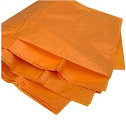 Бумага упаковочная тишью 50*66 см Апельсин 10 листов 17 г 4919123