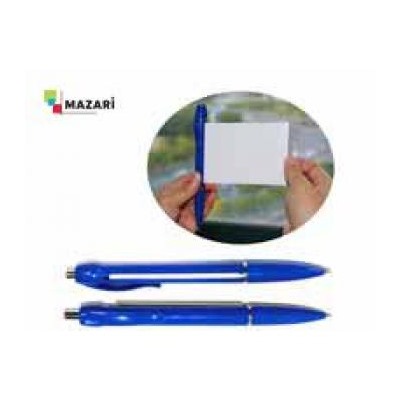 Ручка автоматическая шариковая ШПАРГАЛКА синяя 0.7мм M-7308 Mazari {Китай}