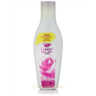 Увлажняющий лосьон Гулабари, 50 мл, производитель Дабур; Gulabari rose glow lotion, 50 ml, Dabur