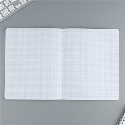 Тетрадь в клетку 24 листа А5, на скрепке «1 сентября: Мрамор», обложка мелованный картон, 5 видов МИКС