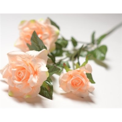 Искусственные цветы, Ветка розы 3 головки (1010237)