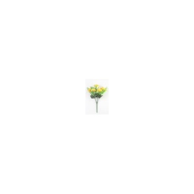 Искусственные цветы, Ветка в букете камелия 6 голов (1010237) микс