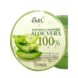 EKEL/ EKEL Универсальный гель с экстрактом алоэ вера Soothing & Moisture Aloe Vera 100% 300 гр.