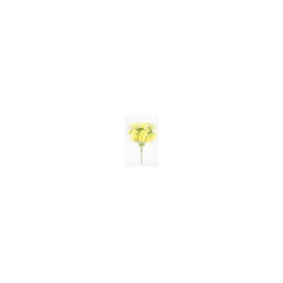 Искусственные цветы, Ветка в букете нарцисс с висюльками 6 голов (1010237) микс