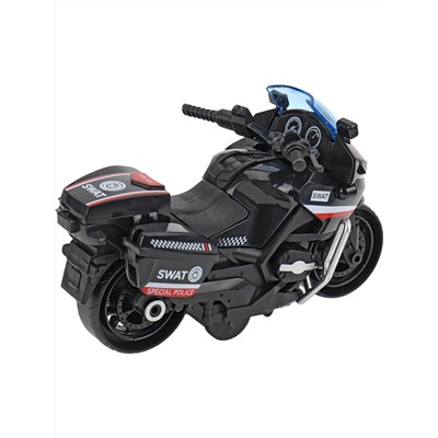 Мотоцикл инерционный, размер 13х6,5х8,5см, пластик, цвет микс ( Арт. МИ-7497)