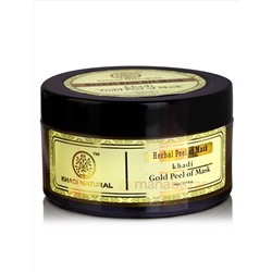 Очищающая маска с золотом, 50 г, производитель Кхади; Herbal Gold Peel off Mask, 50 g, Khadi