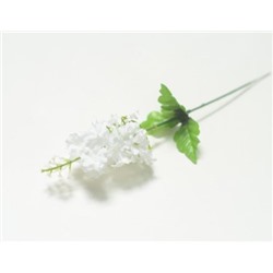 Искусственные цветы, Ветка одиночная сирень (1010237) белый