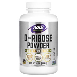 NOW Foods Sports, D-Ribose Powder, 5,000 mg, 8 oz (227 g)