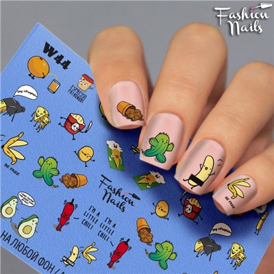 Fashion Nails, Слайдер-дизайн W44