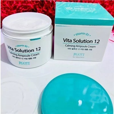 Крем для Лица Vita Solution 12 Calming Ampoule Cream. Успокаивающий ампульный (Корея Оригинал) 100ml