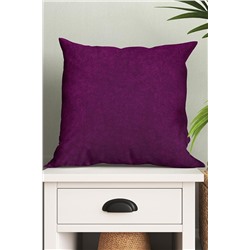 Подушка декоративная 40х40, вельвет/полиэфир, арт. 5071 (Фиолетовый)