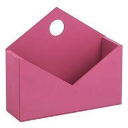 Ящик-конверт деревянный № 1 бордо 20.5*18*6 см 230341