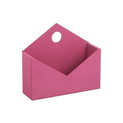 Ящик-конверт деревянный № 1 бордо 20.5*18*6 см 230341
