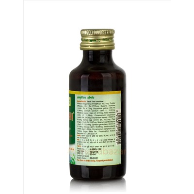 Сироп от кашля Касни, 100 мл, производитель Махариши Аюрведа; Kasni Syrup, 100 ml, Maharishi Ayurveda