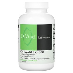DaVinci Chewable C-300, Orange-Pineapple, 300 mg, 90 Tablets