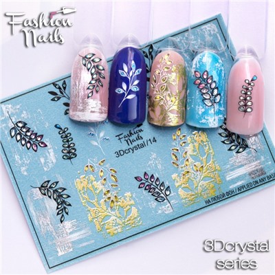 Fashion Nails, Слайдер-дизайн 3Dcrystal/14