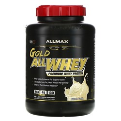 ALLMAX AllWhey Gold, 100% Whey Protein + Premium Whey Protein Isolate, French Vanilla, 5 lbs. (2.27 kg)