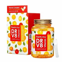 Сыворотка Для Лица многофункциональная ампульная с витаминным комплексом Farmstay DR-V8 Vitamin Ampoule (KOREA ORIGINAL)