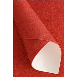 Фоамиран глиттерный самоклеющийся А4 (10 листов) красный 171761
