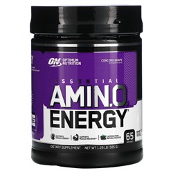 Optimum Nutrition ESSENTIAL AMIN.O. ENERGY, Concord Grape, 1.29 lbs (585 g)