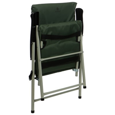 Кресло складное maclay, с мягким матрасом, 57 х 48 х 90 см, до 120 кг, цвет зелёный