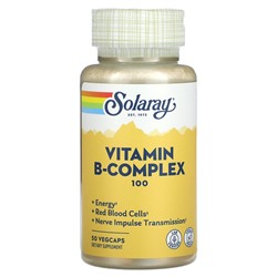 Solaray Vitamin B-Complex 100, 50 VegCaps