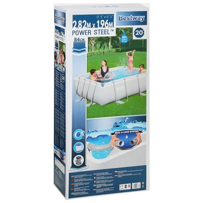 Бассейн каркасный Frame Pool Set, 282 х 196 х 84 см, фильтр-насос, 56629 Bestway