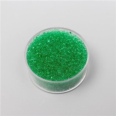 Микробисер стекло "Хвойно-зелёный" набор 10 гр