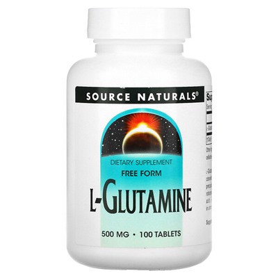 Source Naturals L-Glutamine, 500 mg, 100 Tablets