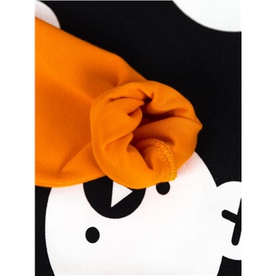 Комплект детский Baby Boom КД474/1-К мишки на черном + апельсин Б101