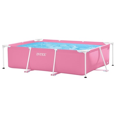 Бассейн каркасный Pink Frame Pool, 220х150х60 см, цвет розовый 28266NP