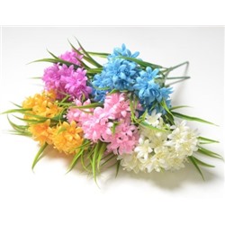 Искусственные цветы, Ветка в букете гиацинта пластик 5 веток (1010237)