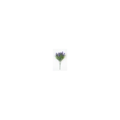 Искусственные цветы, Ветка в букете пластиковая хмель 5 веток (1010237) фиолетовый