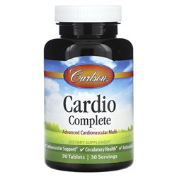 Carlson Cardio Complete, Advanced Cardiovascular Multi, 90 Tablets